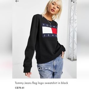 NWT Tommy Jeans Flag Logo Sweatshirt